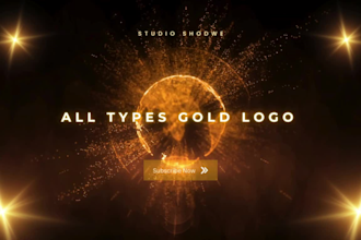 create a stunning 3d metallic gold logo in 24 hours