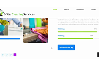 develop a janitorial or commercial cleaning website with wordpress