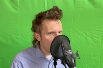 record an announcer voice