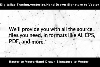 digitalize your handwritten signature into high resolution