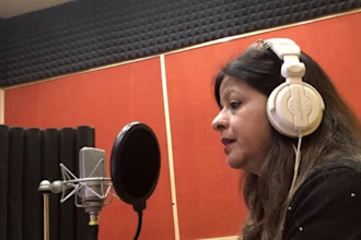 do professional voice over in india english,hindi punjabi
