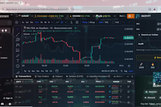 do increase react for your dex screener