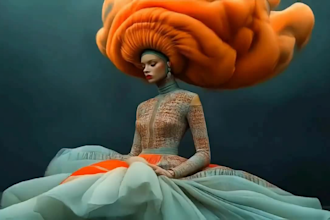 create realistic trippy hip hop rap lyrics ai generated influencer music video