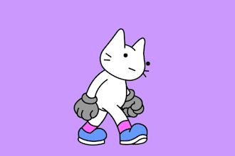 make 2d animated nft and gif of you character