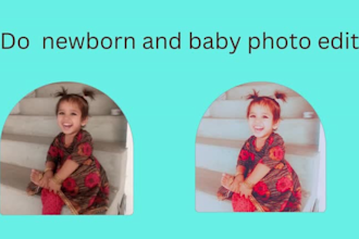 do newborn baby photo edits and photo retouch in photoshop