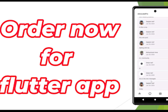 develop android and ios app in flutter, app design in figma