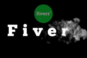 make text logo intro animation in smoke effect HD
