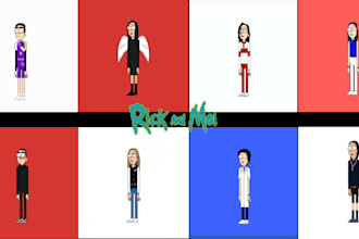 draw you in rick and morty style