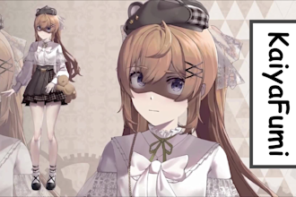 draw and rig live2d model 2d vtuber rigging 2d vtuber design vtube studio