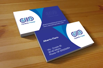 design name card, visiting card, business card, id card or letterhead pad