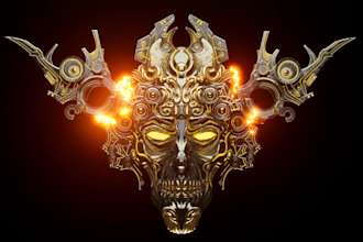 3d mask cosplay helmet 3d armour printable mask 3d printing