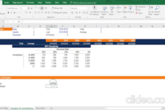 prepare a financial model with analysis