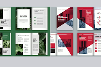 design modern flyer brochure foods menu design