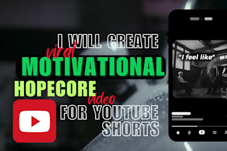 edit viral motivational hopecore videos for youtube shorts