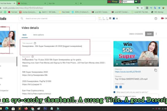 be your professional youtube SEO expert and be personal manager