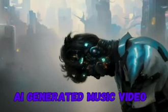 create unique stunning ai generated music video in 4k