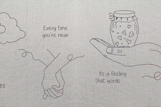 create a hand drawn animated lyric video with stunning effects