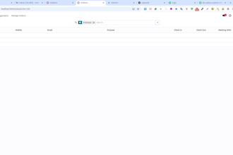 do custom visitors management module for odoo 18