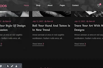 tattoo shop and webstore promotion