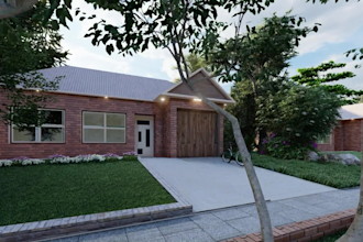 do architectural 3d house model with exterior and interior