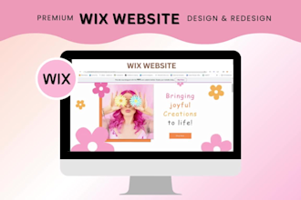 design and redesign retro style wix website, bold wix website design