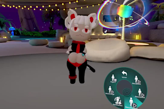 upload or build your character to vrchat