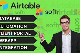 design powerful airtable softr web apps with  automation