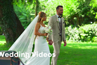 do cinematic wedding video editing, highlights, film, trailers and slideshow