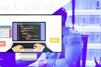 do one page website HTML CSS