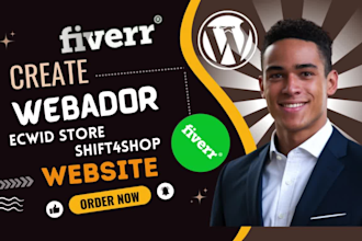 build webador website shift4shop ecwid store odoo rewebsite webador design odoo