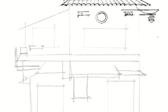 draw sketch of a house or building