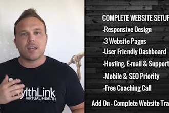 setup a complete responsive website