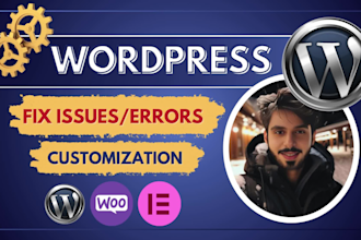 fix manage wp, wordpress, woocommerce, elementor pro issues, errors and bugs