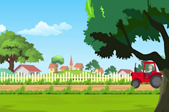 do creative 2d animated video for song and stories