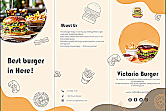 design professional bifold, trifold brochure