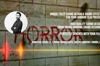 create unique sound design for your horror film project