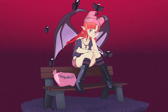 create a stylized 3d character model