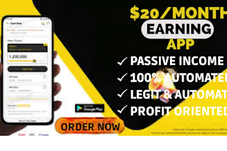 create and design android earning apps, money making apps for passive income