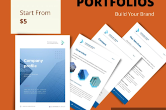 create a customized company portfolio