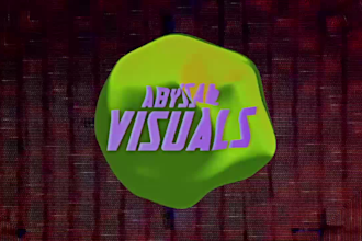 create underground glitch rave dj visuals with 3d logo animations