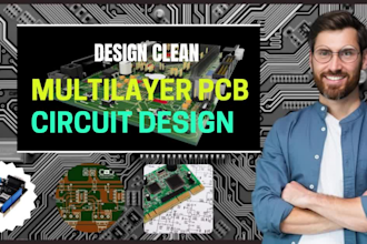 do pcb design pcb layout and circuit schematic, multilayer pcb board design