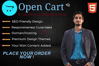 fix any issue and create open cart store