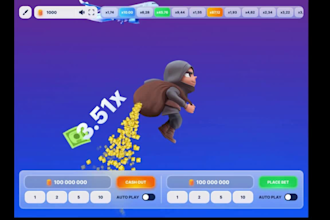 develop aviator crash game website or crypto p2e stake gaming platform