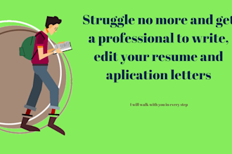 write resumes, CV and application letters that will attract any HR manager