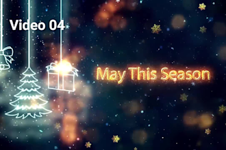 create christmas greetings and happy holiday videos
