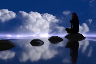 relaxing music composition for meditation, sleep