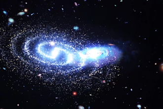 make space trip logo reveal intro