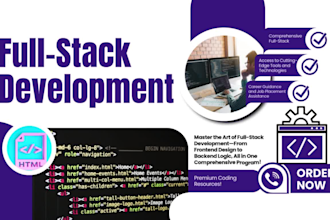 build dynamic custom websites as a full stack developer frontend , backend
