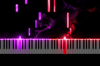 make a professional visual effects video for pianists