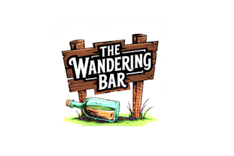 create modern wonderful burger, wine, bbq logo